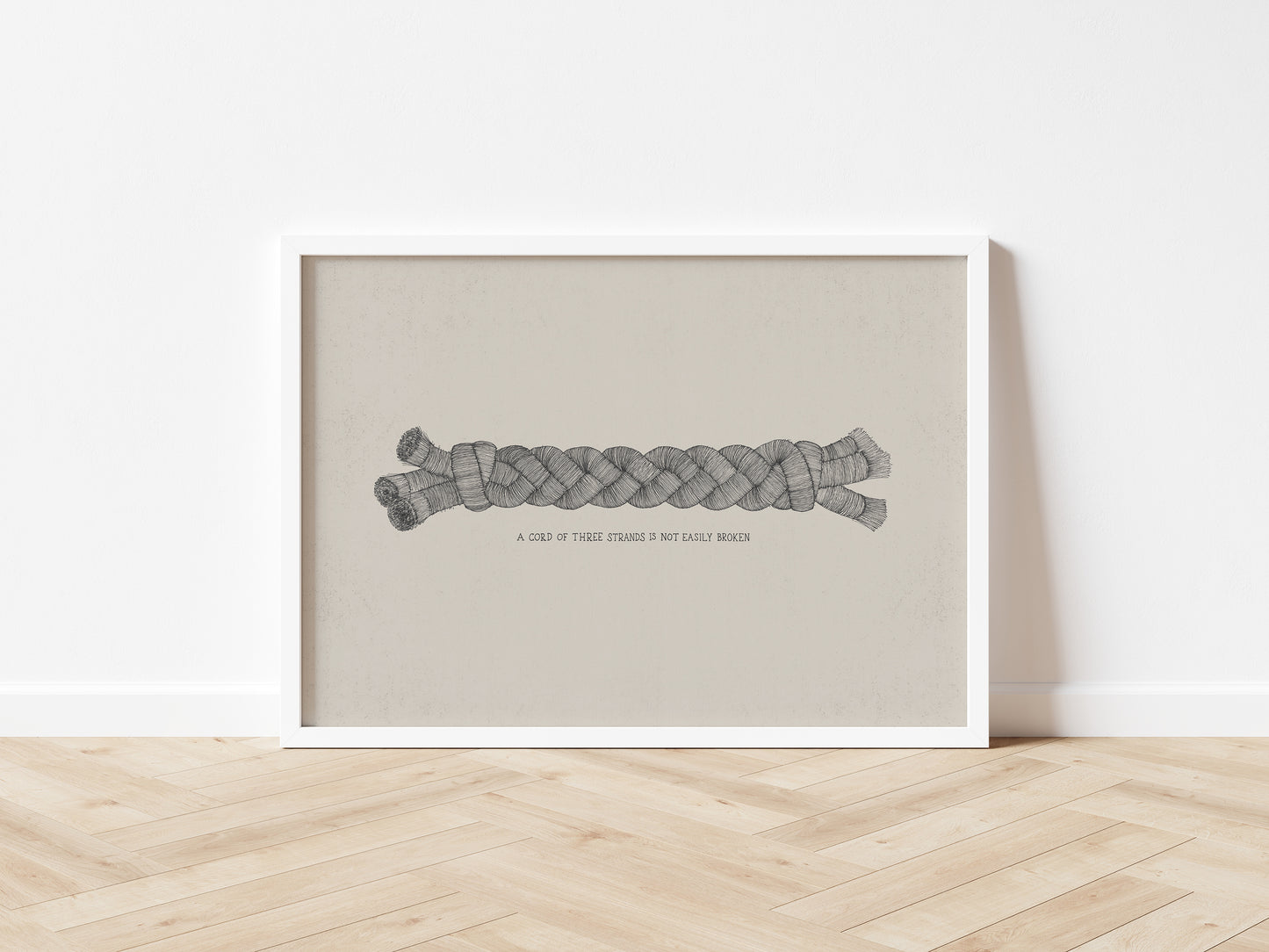 A Cord of Three Strands Horizontal - Digital Print