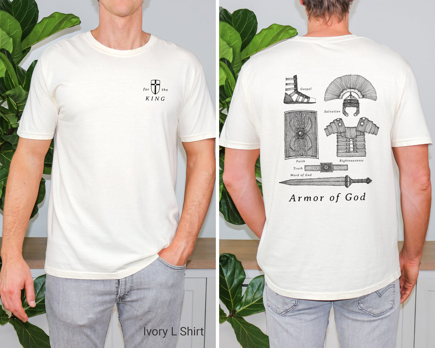 Armor of God, For the King - Unisex Garment-Dyed T-shirt - Comfort Colors®