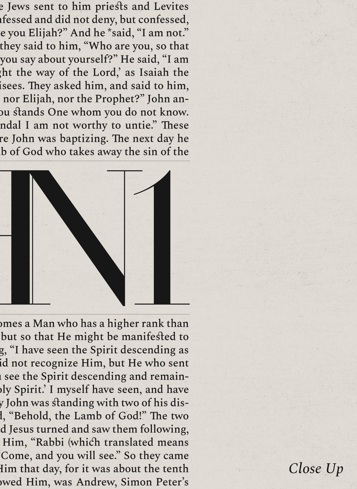 John 1 Full Chapter Minimalist Design - Digital Print