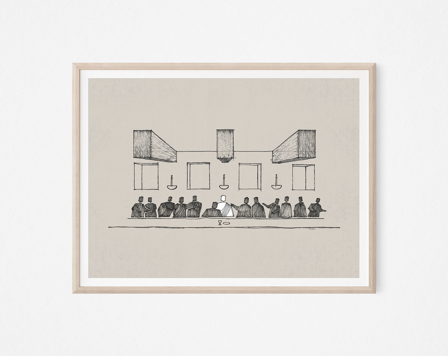 The Last Supper Jesus & Disciples - Digital Print