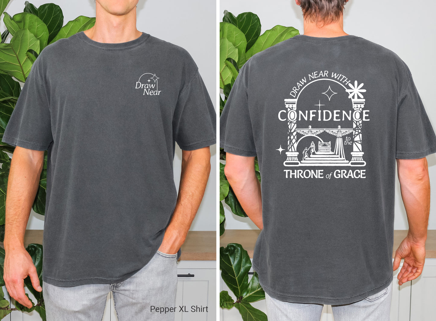 Draw Near With Confidence to the Throne of Grace - Unisex Garment-Dyed T-shirt - Comfort Colors®