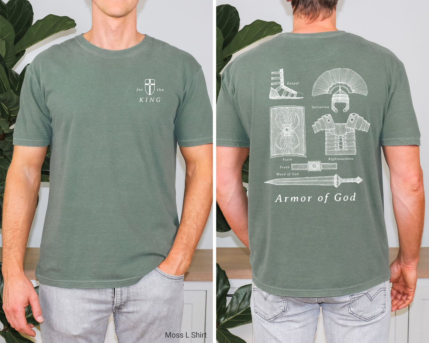 Armor of God, For the King - Unisex Garment-Dyed T-shirt - Comfort Colors®