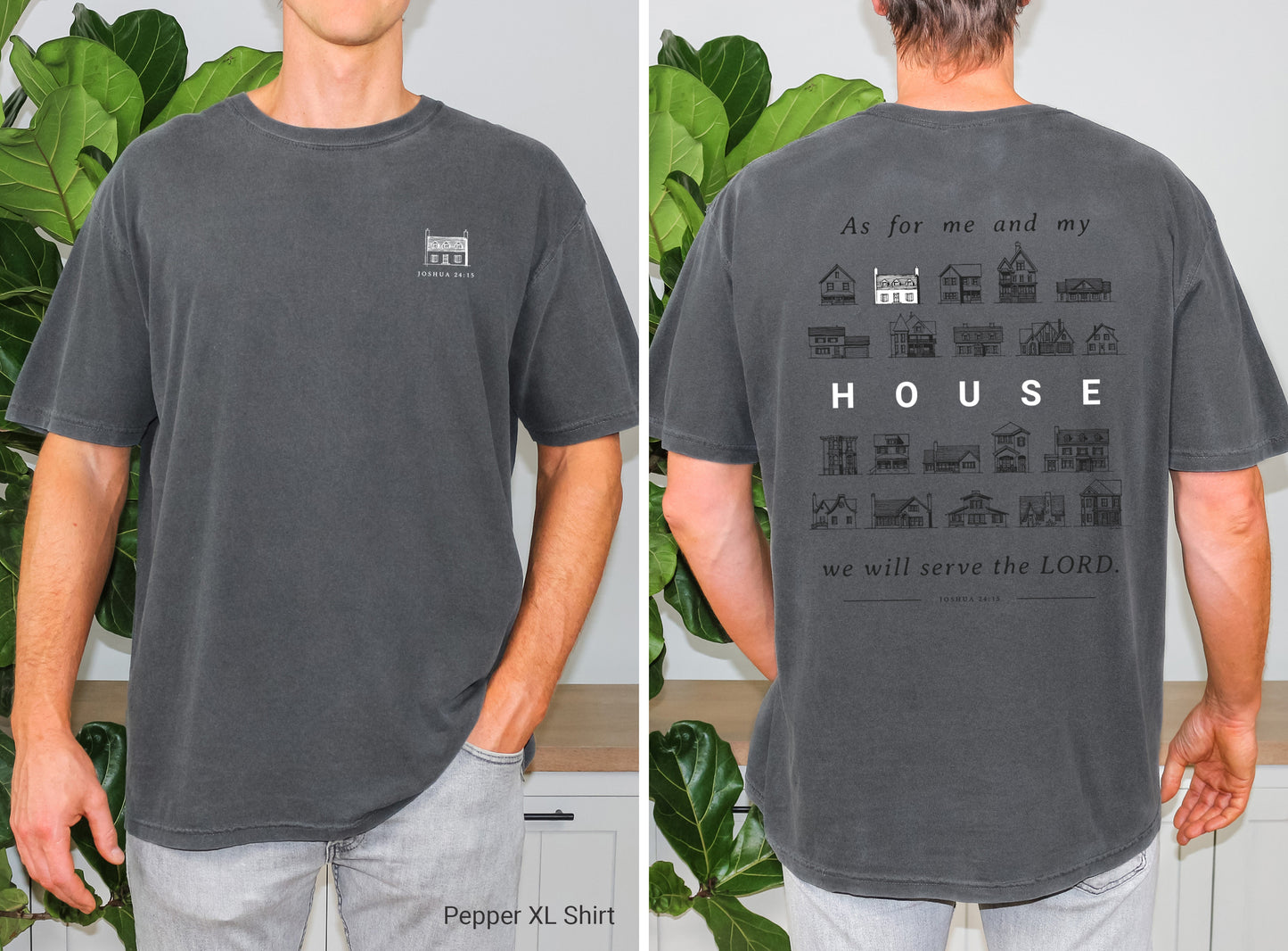 As For Me and My House Joshua 24:15 - Unisex Garment-Dyed T-shirt - Comfort Colors®