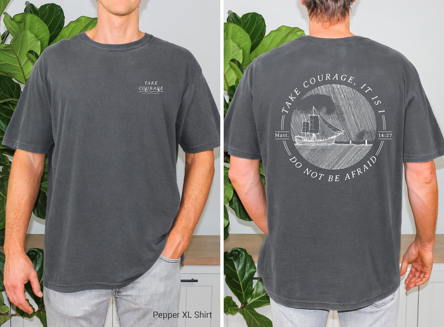 Walk on Water Take Courage - Unisex Garment-Dyed T-shirt - Comfort Colors®