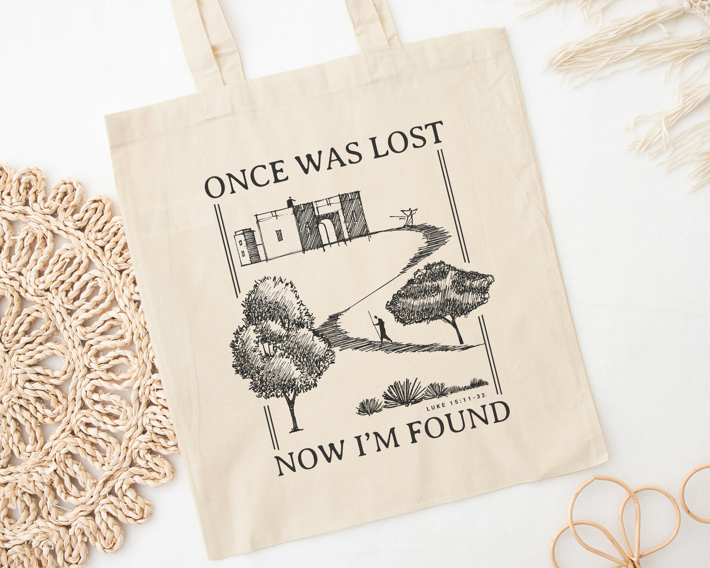 Prodigal Son Lost Now I'm Found - Cotton Canvas Tote Bag - One Side