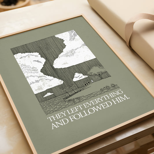 Follow Jesus Poster - Digital Print