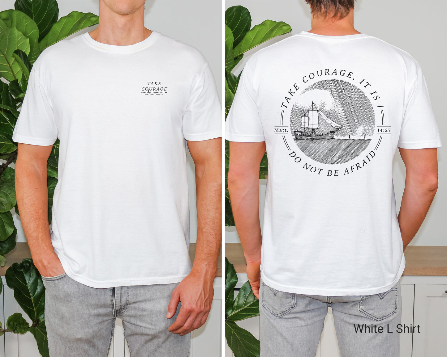 Walk on Water Take Courage - Unisex Garment-Dyed T-shirt - Comfort Colors®