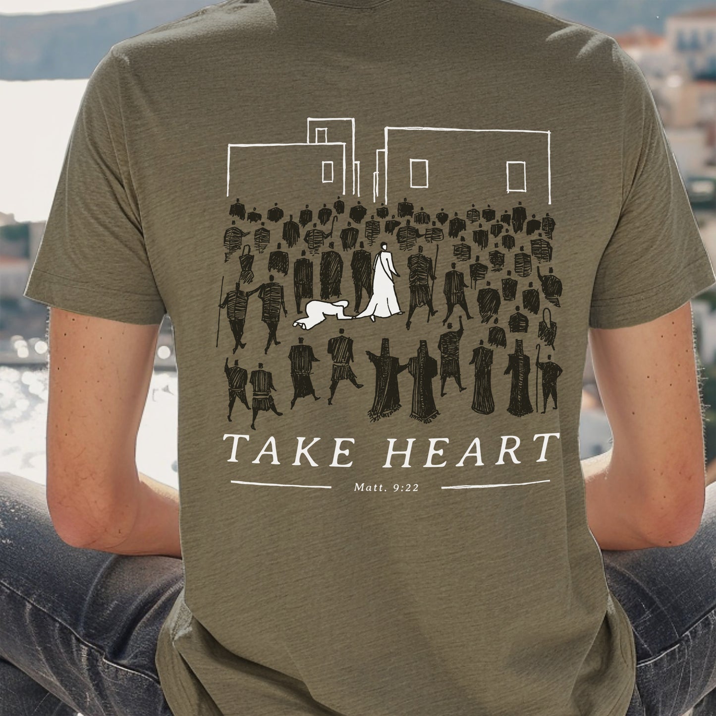 Take Heart - Unisex Jersey Short Sleeve Tee - Bella Canvas 3001