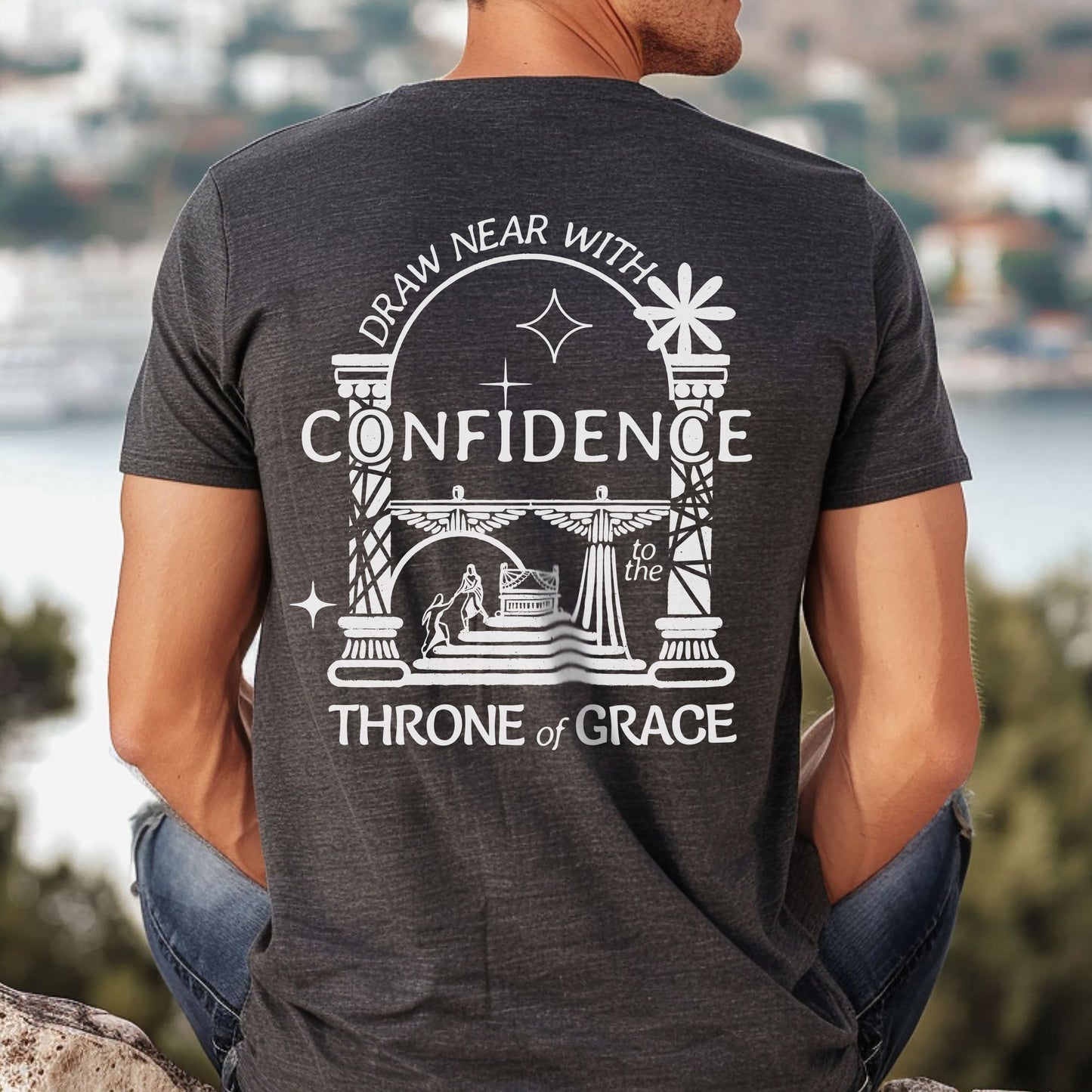 Draw Near With Confidence to the Throne of Grace  - Unisex Jersey Short Sleeve Tee - Bella Canvas 3001