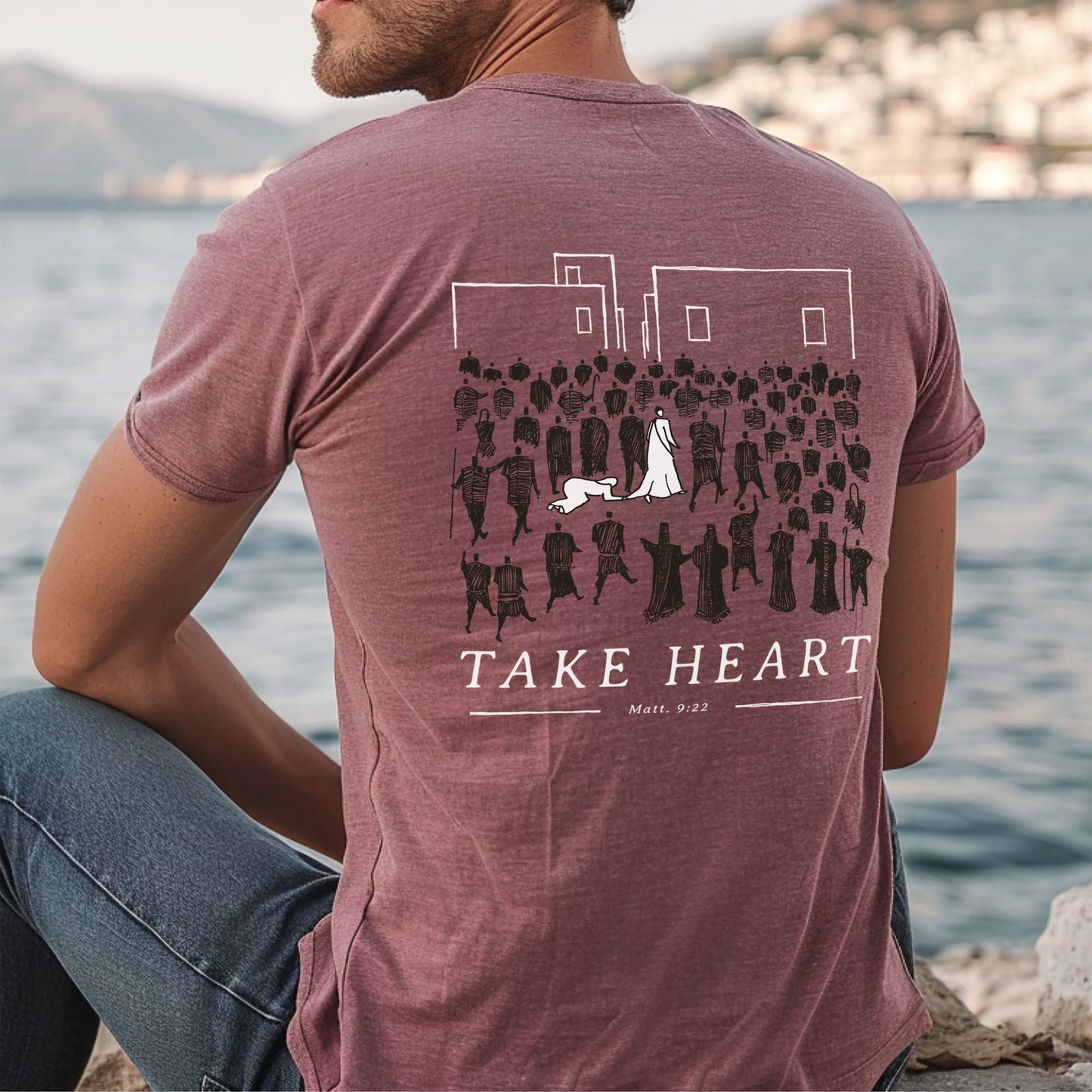 Take Heart - Unisex Jersey Short Sleeve Tee - Bella Canvas 3001