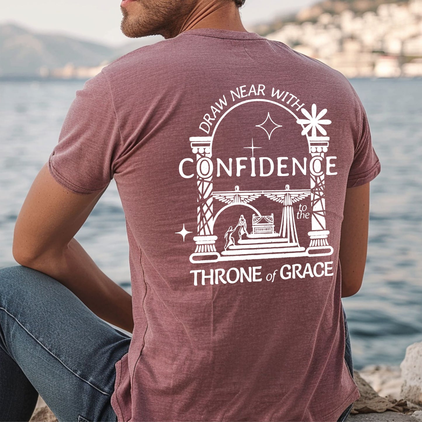 Draw Near With Confidence to the Throne of Grace  - Unisex Jersey Short Sleeve Tee - Bella Canvas 3001