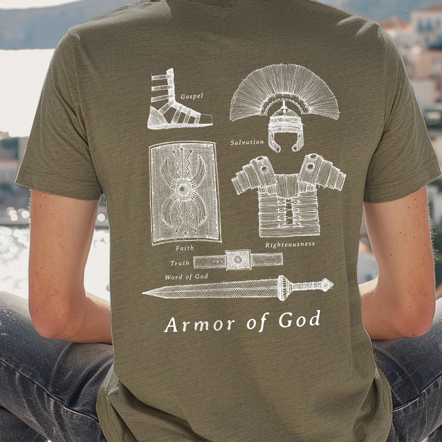 Armor of God, For the King - Unisex Jersey Short Sleeve Tee - Bella Canvas 3001