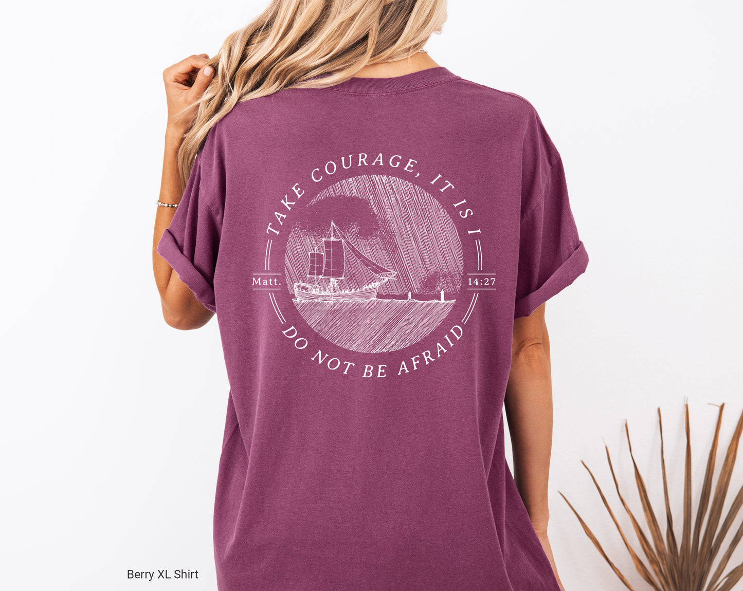 Walk on Water Take Courage - Unisex Garment-Dyed T-shirt - Comfort Colors®