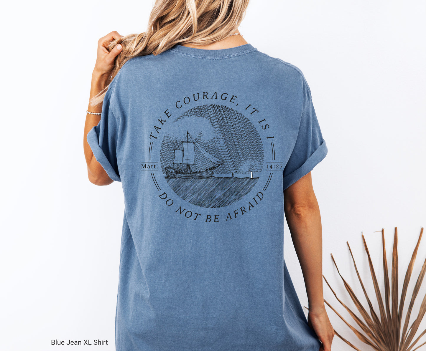 Walk on Water Take Courage - Unisex Garment-Dyed T-shirt - Comfort Colors®