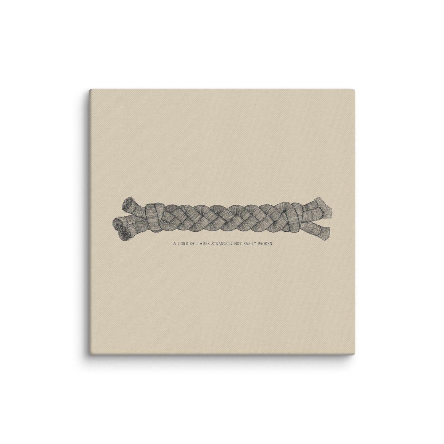 A Cord of Three Strands Horizontal - Canvas