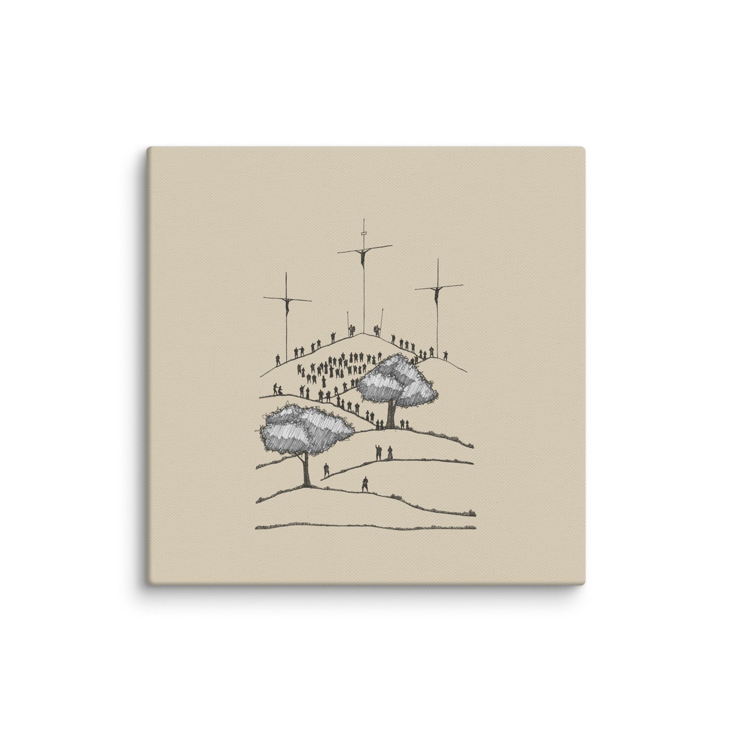 Crucifixion of Christ Old Rugged Cross - Canvas