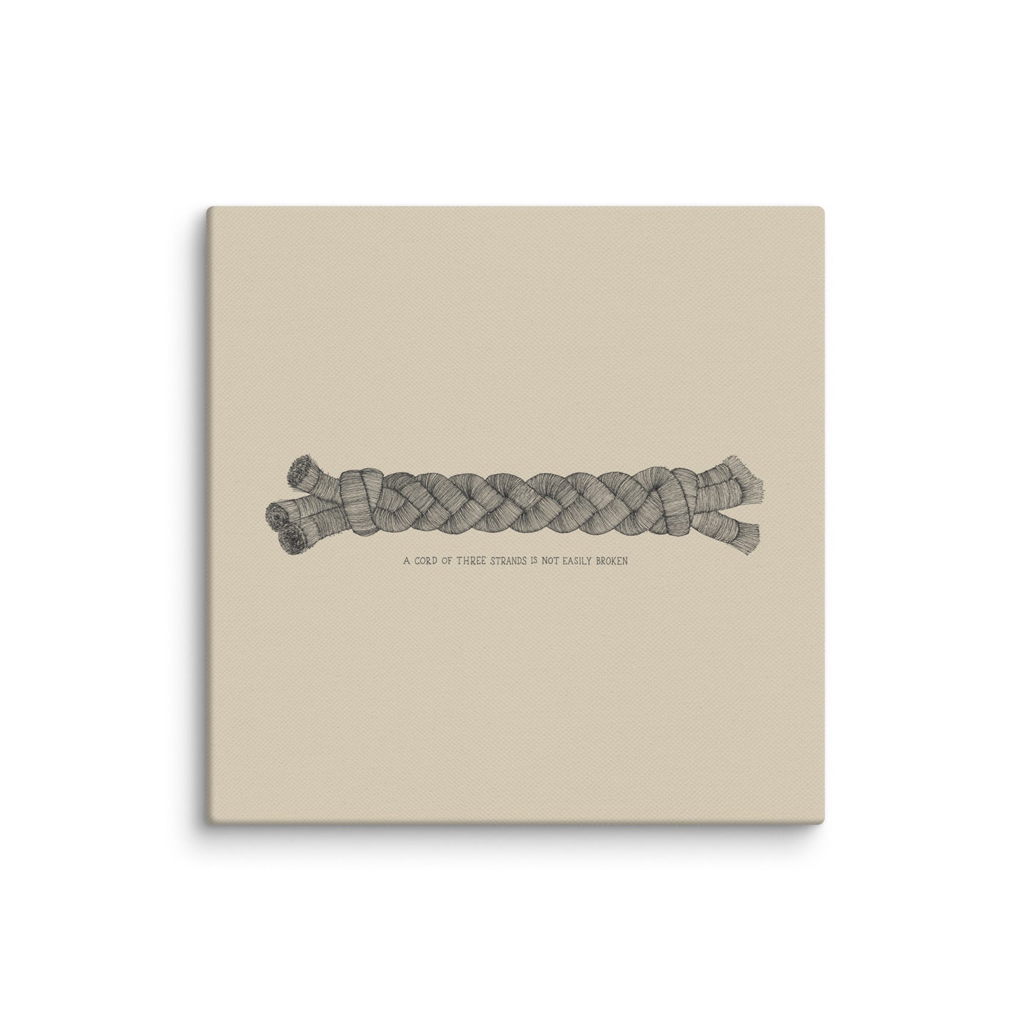 A Cord of Three Strands Horizontal - Canvas