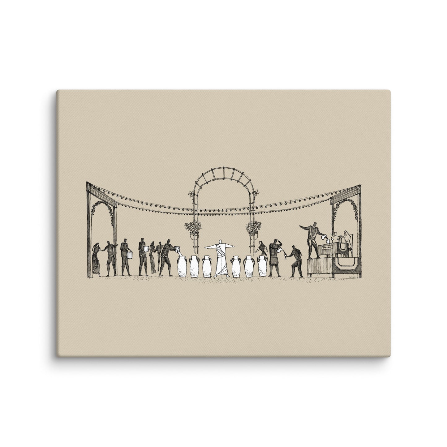 The Wedding at Cana Water into Wine - Canvas