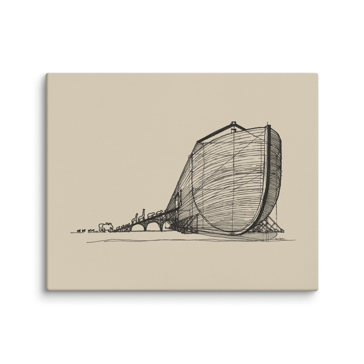 Noah's Ark Boarding Animals - Canvas