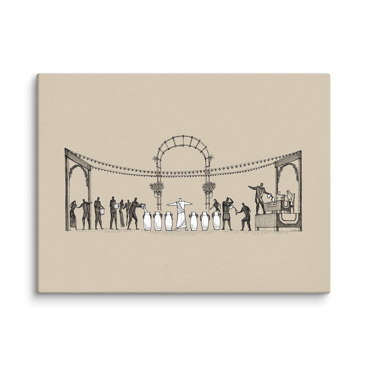 The Wedding at Cana Water into Wine - Canvas