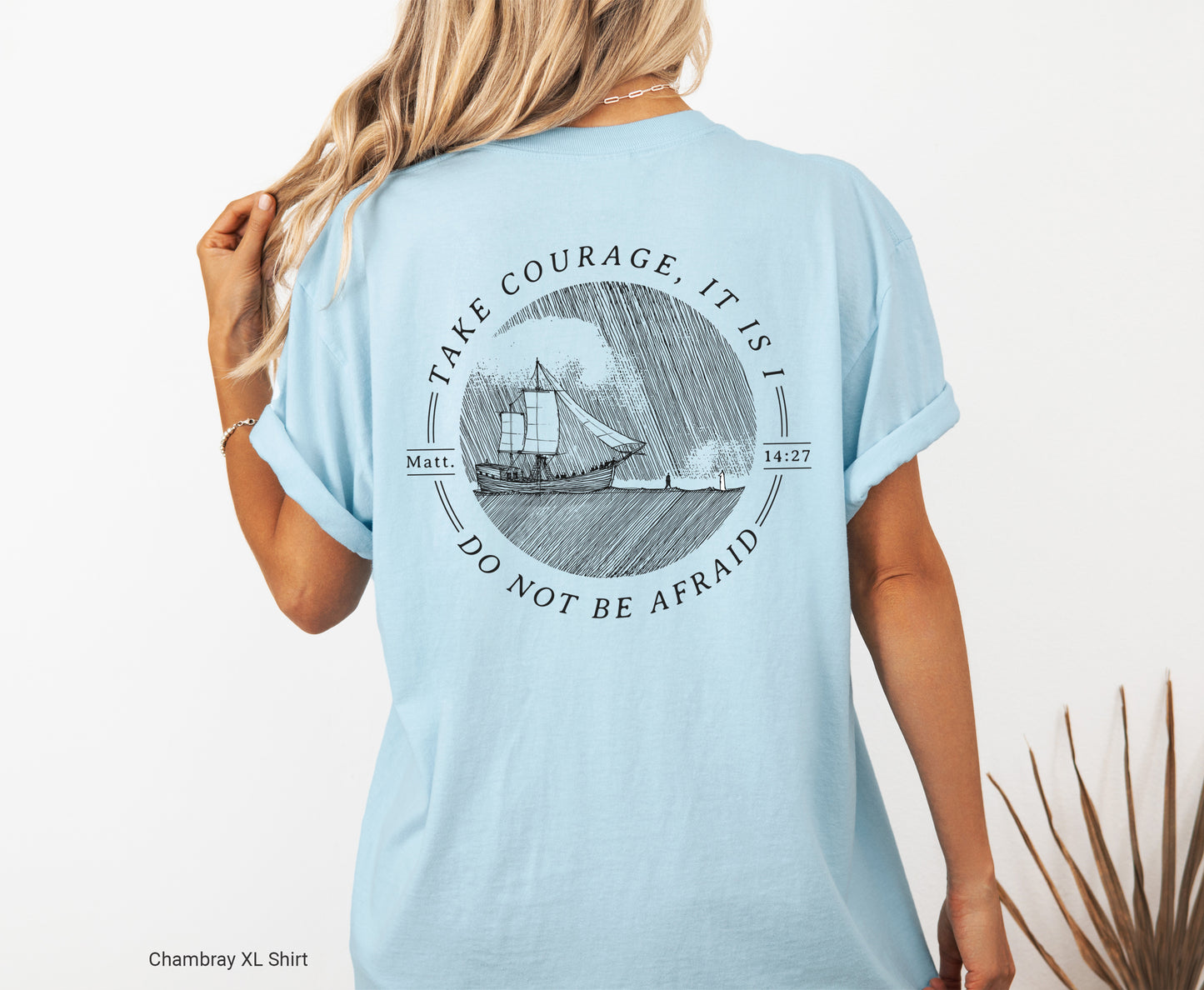 Walk on Water Take Courage - Unisex Garment-Dyed T-shirt - Comfort Colors®