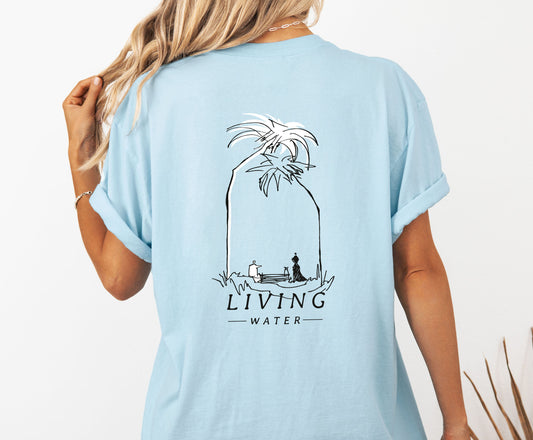 Living Water, Woman at Well - Unisex Garment-Dyed T-shirt - Comfort Colors®