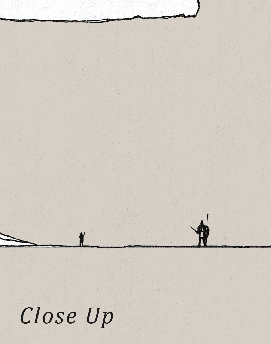 David and Goliath Minimal - Digital Print