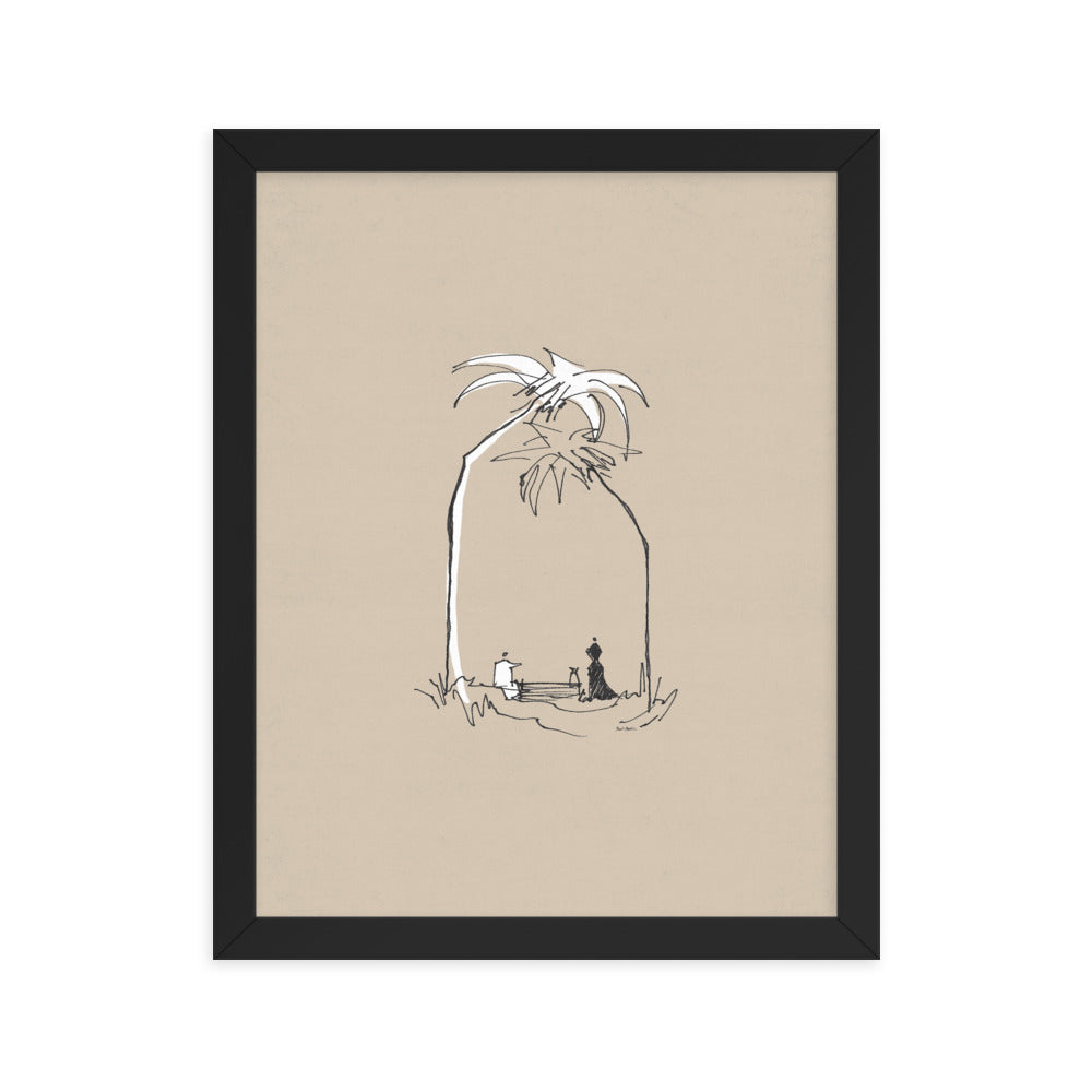 Woman at the Well Minimalist (John 4:4-26) - Framed