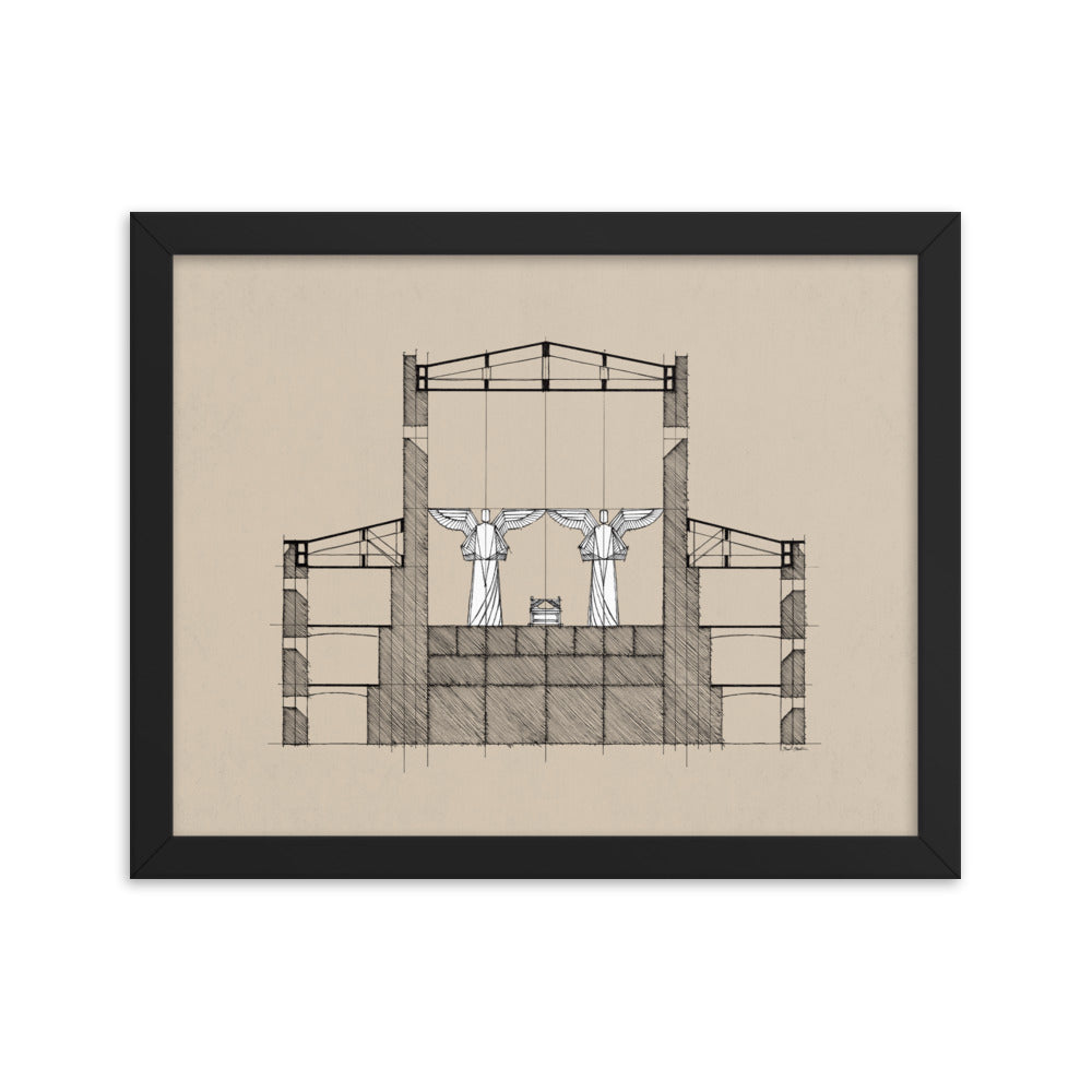 Solomon's Temple Holy of Holies - Framed