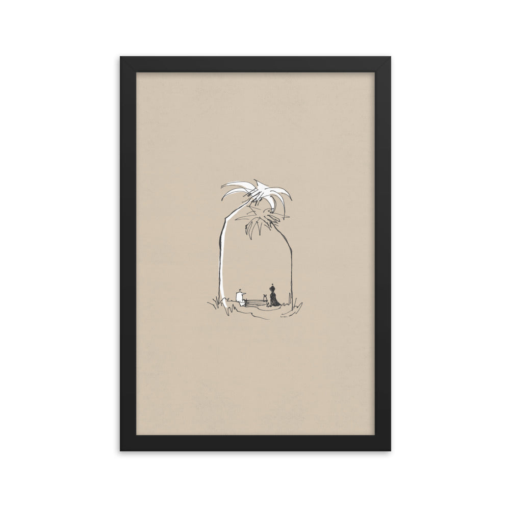 Woman at the Well Minimalist (John 4:4-26) - Framed