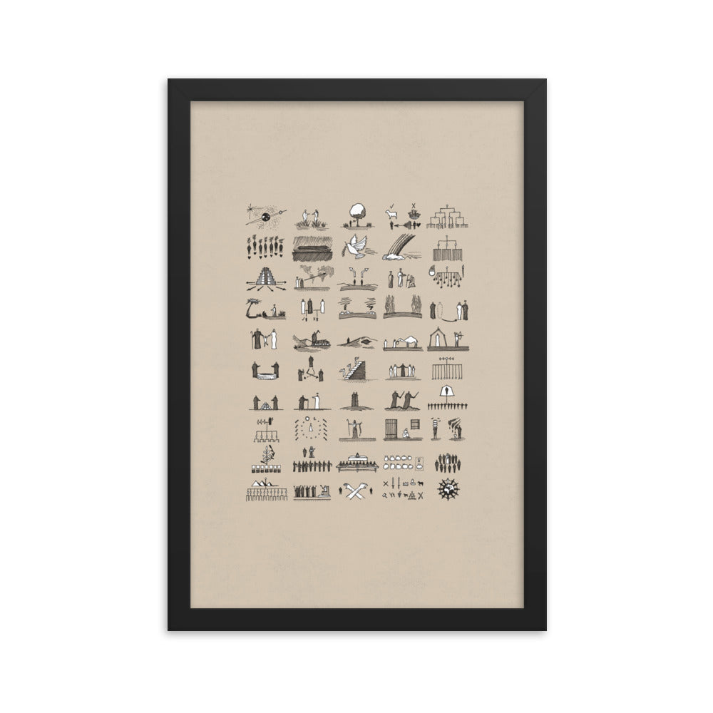 Genesis 50 Chapter Sketches - Framed