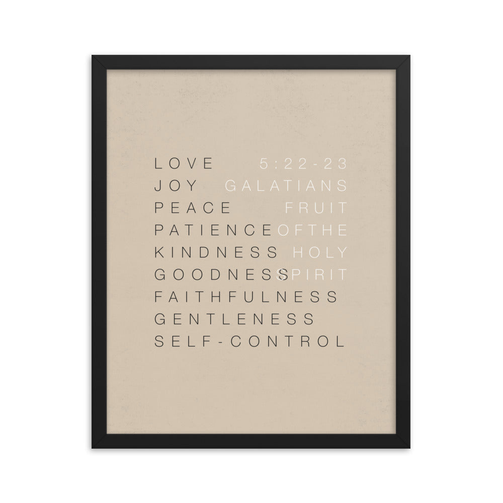 Fruit of the Spirit Wall Art 1 - Framed