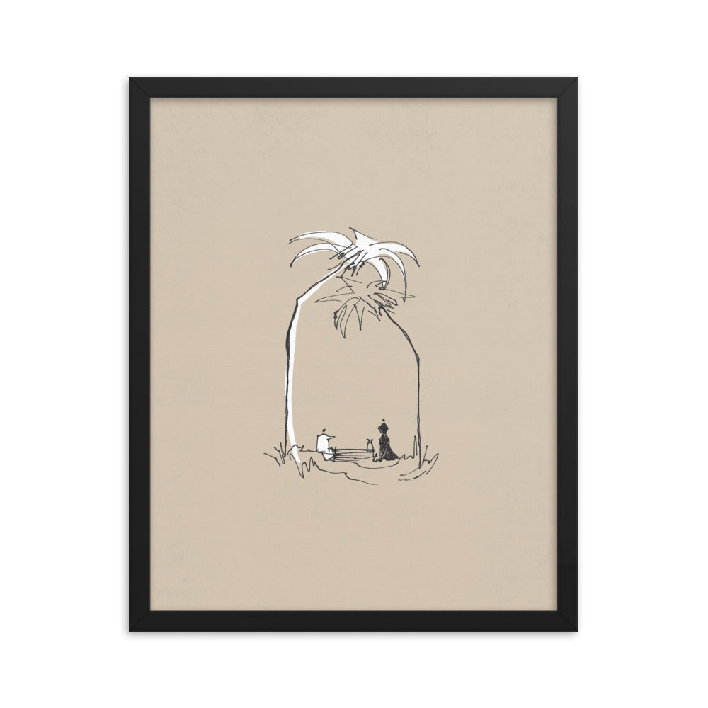 Woman at the Well Minimalist (John 4:4-26) - Framed