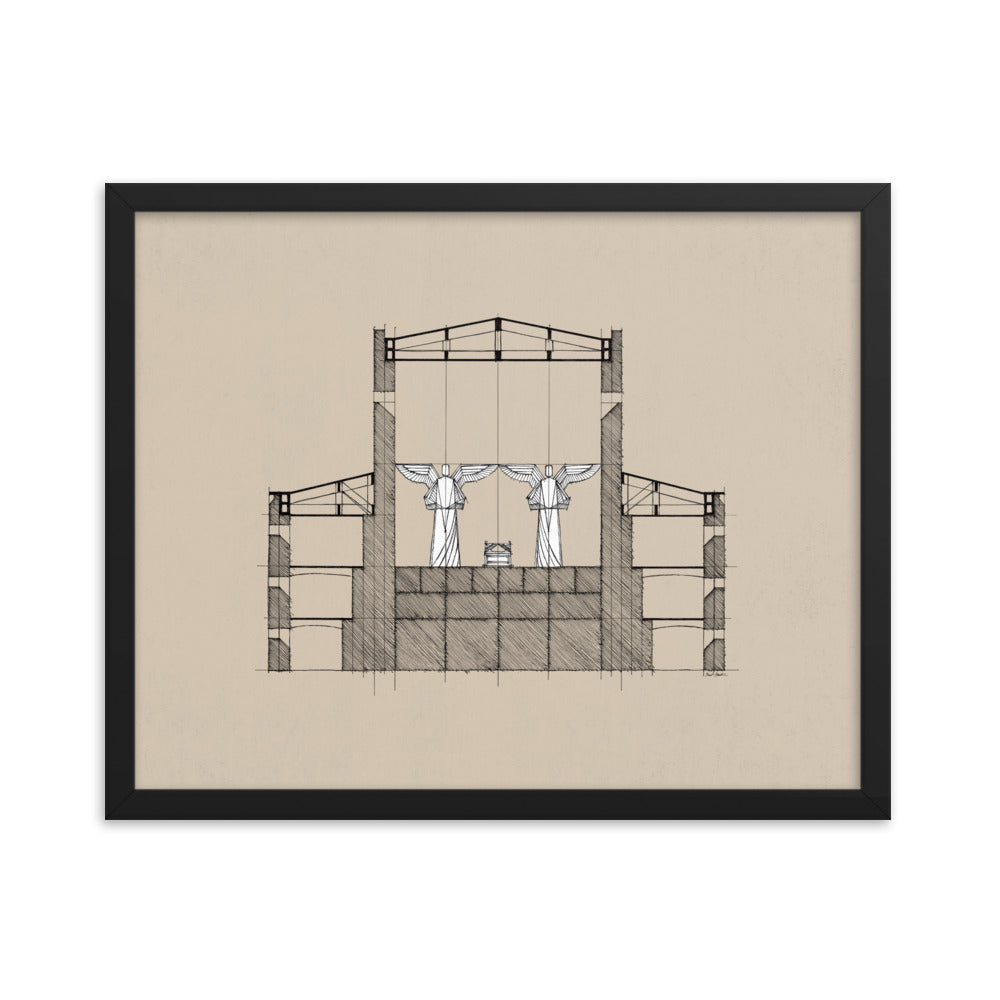 Solomon's Temple Holy of Holies - Framed