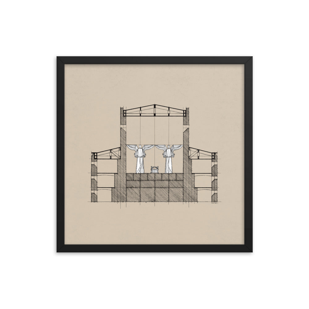 Solomon's Temple Holy of Holies - Framed