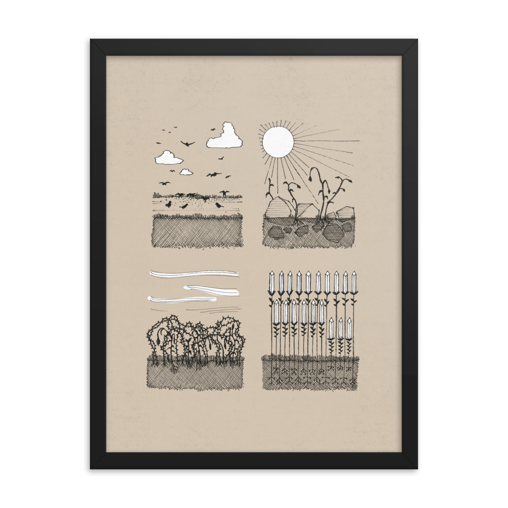 Parable of the Sower & Four Soils - Framed