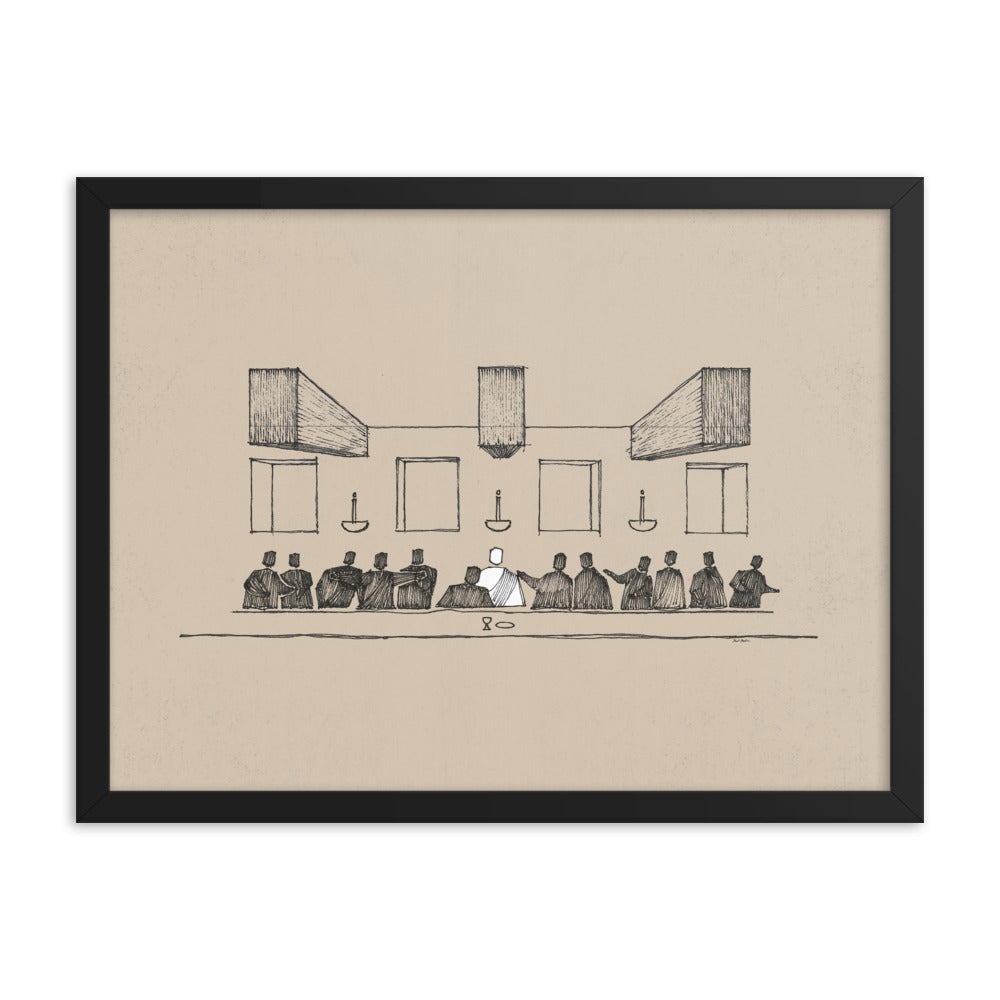 The Last Supper Passover Meal - Framed