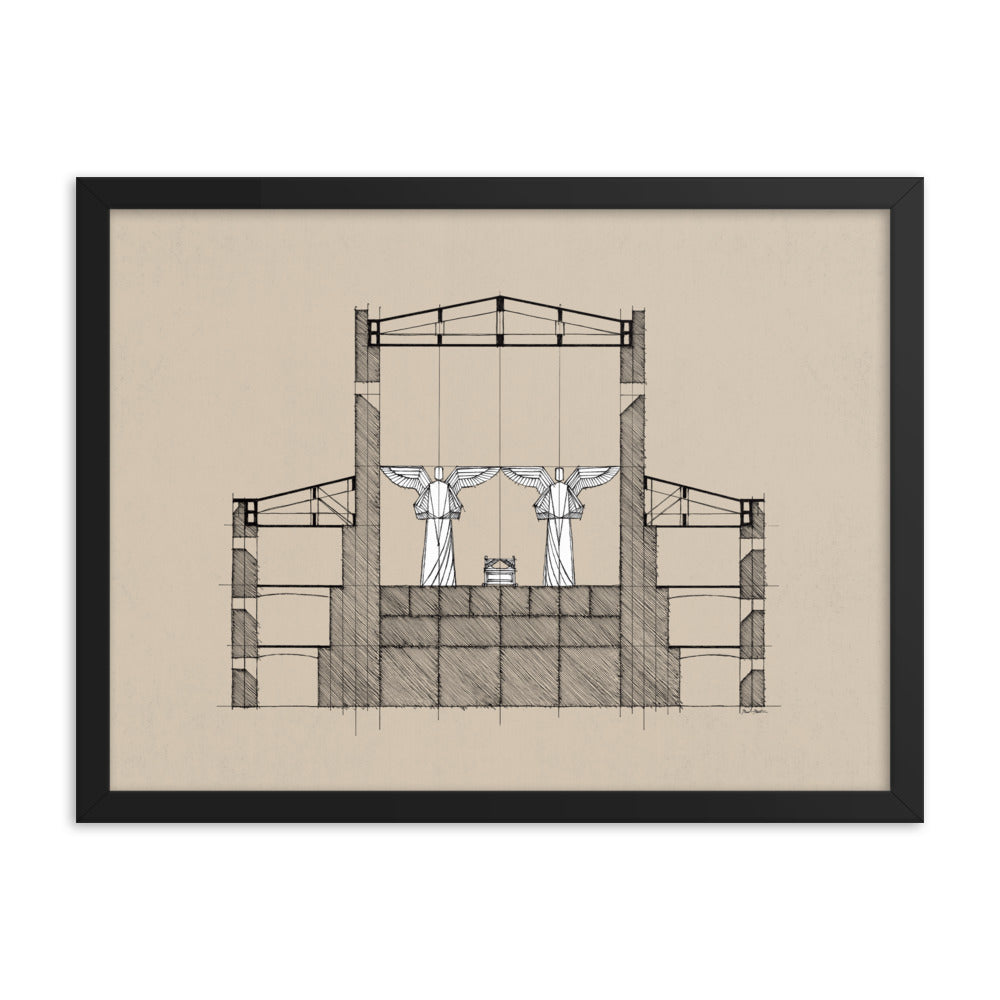 Solomon's Temple Holy of Holies - Framed