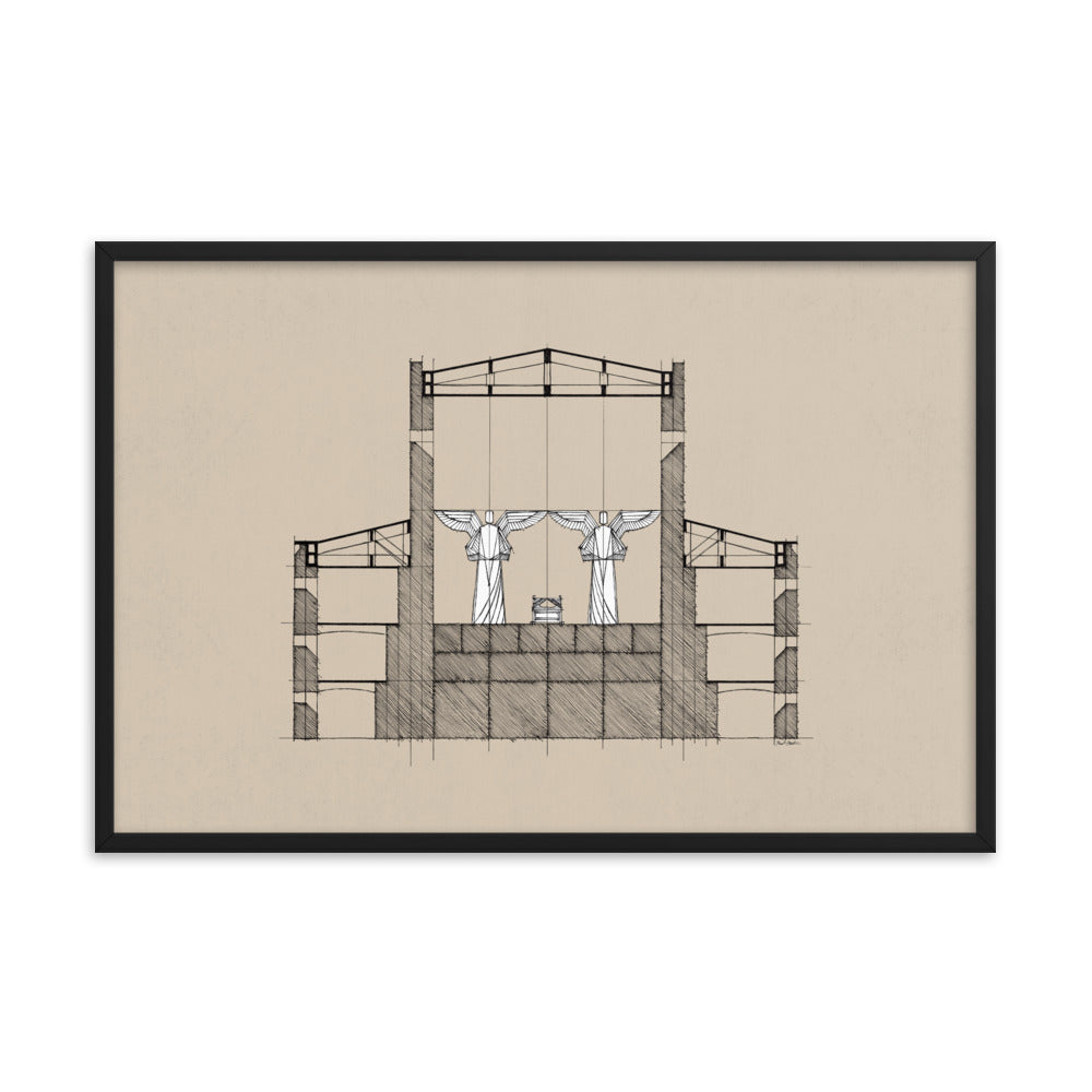 Solomon's Temple Holy of Holies - Framed