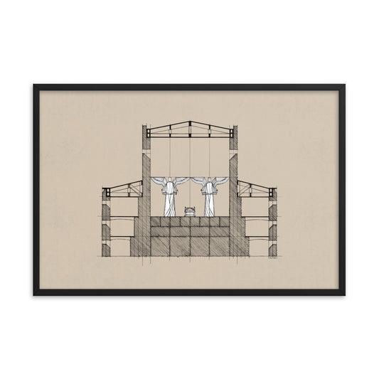 Solomon's Temple Holy of Holies - Framed