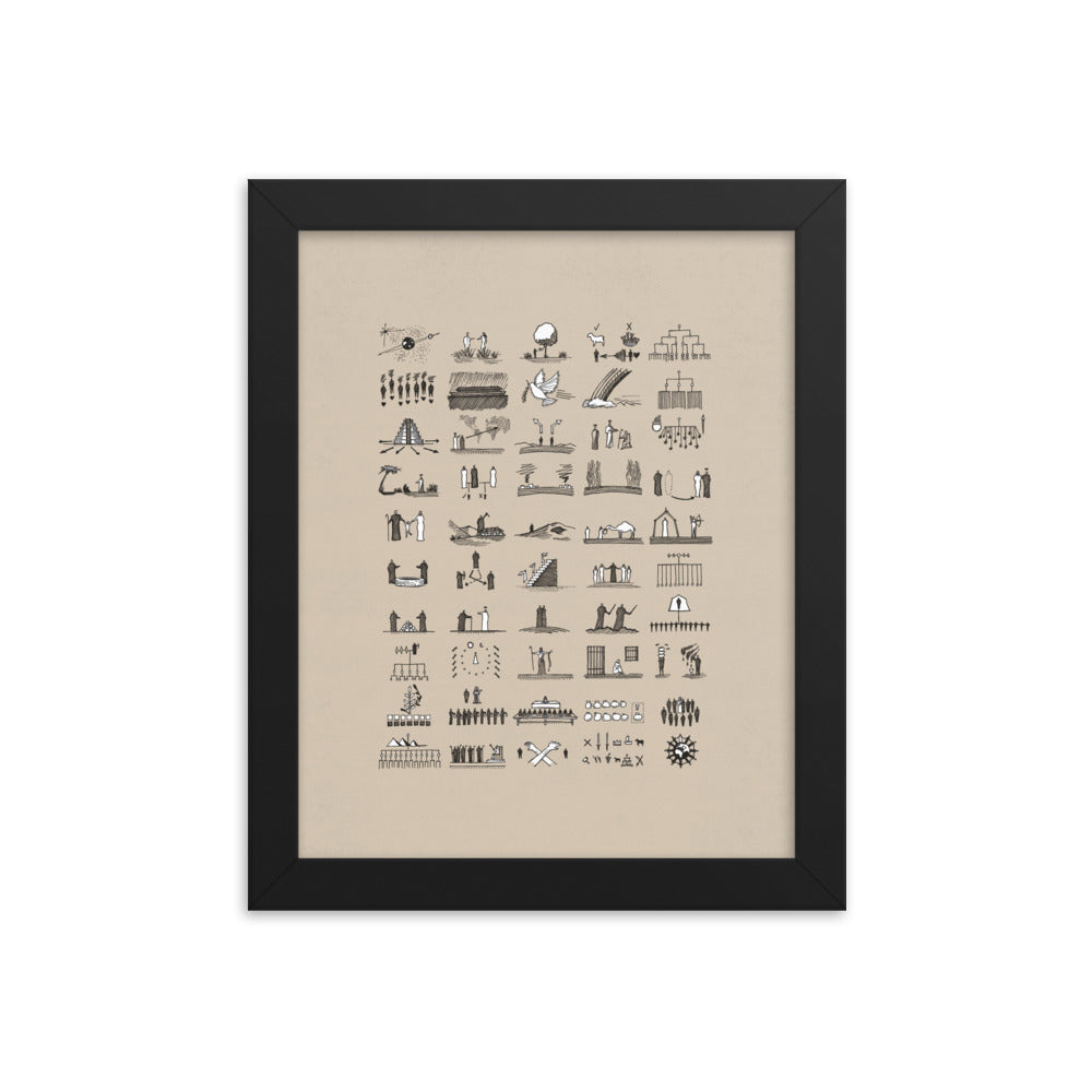 Genesis 50 Chapter Sketches - Framed