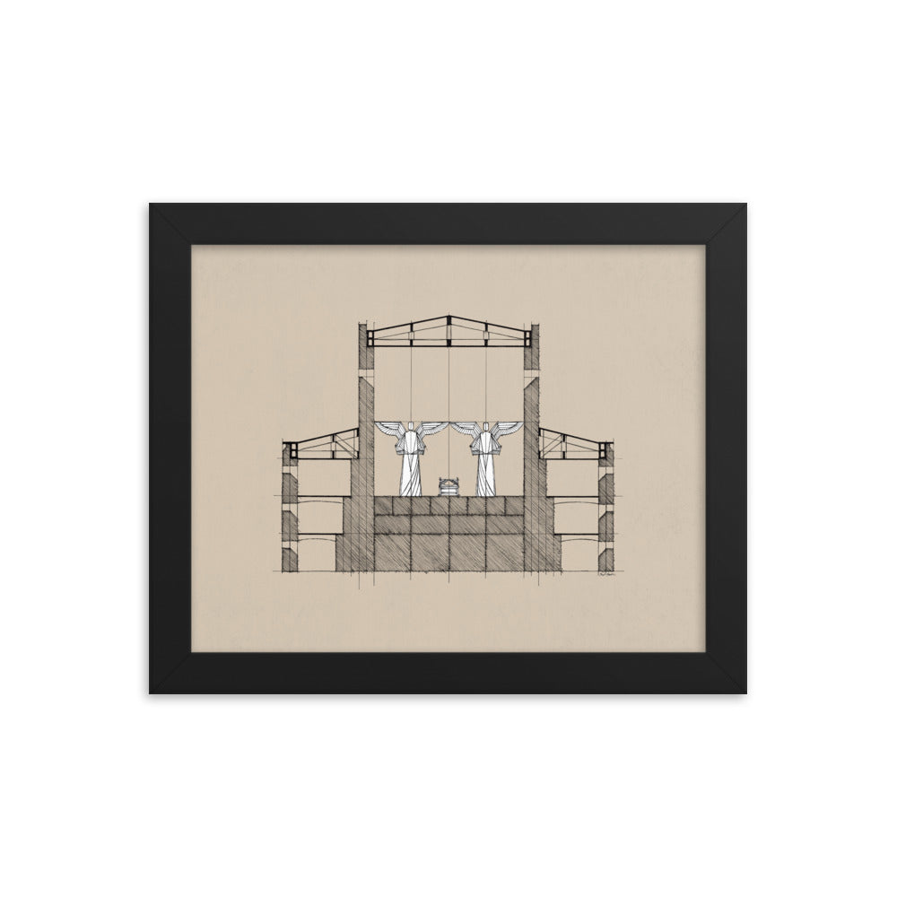 Solomon's Temple Holy of Holies - Framed