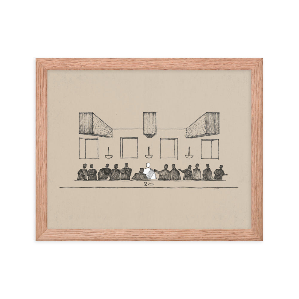 The Last Supper Passover Meal - Framed