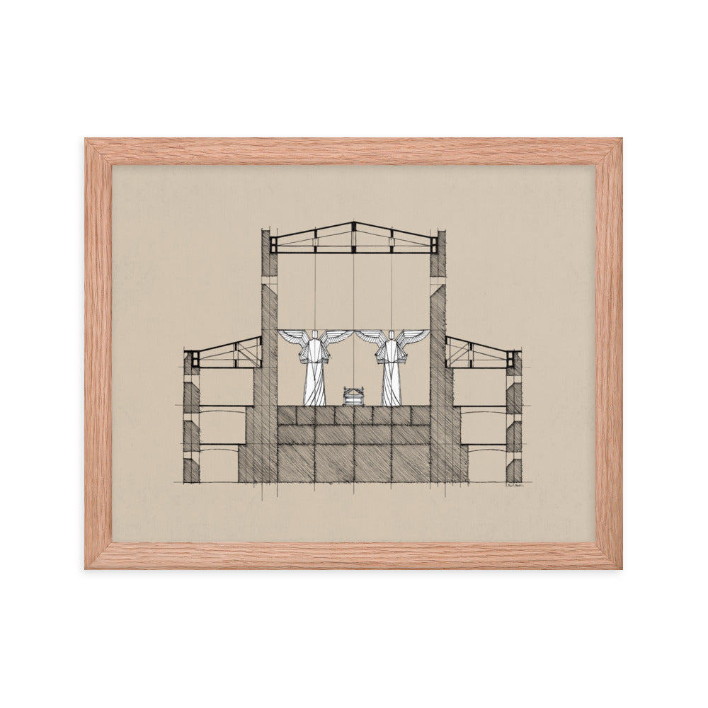 Solomon's Temple Holy of Holies - Framed