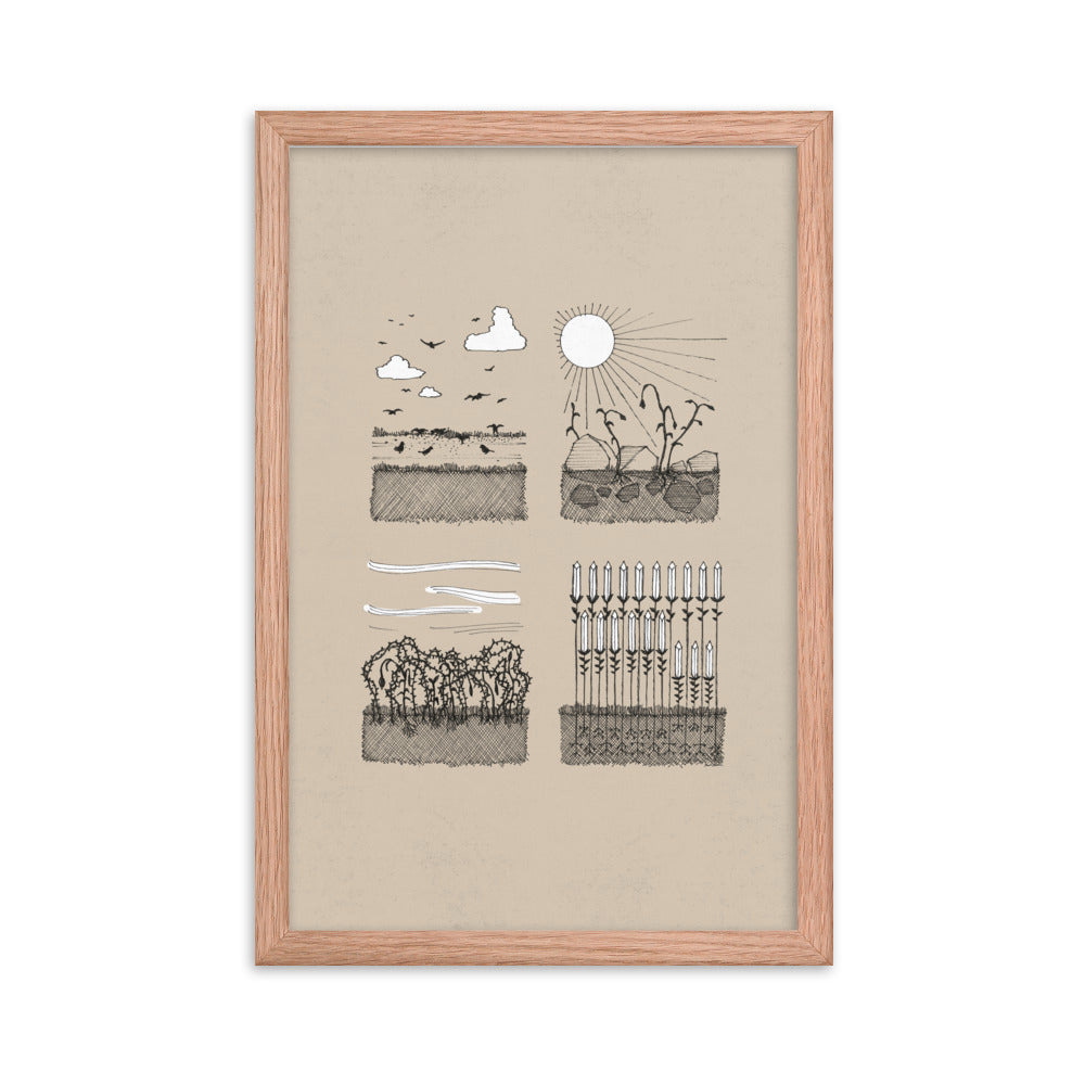 Parable of the Sower & Four Soils - Framed