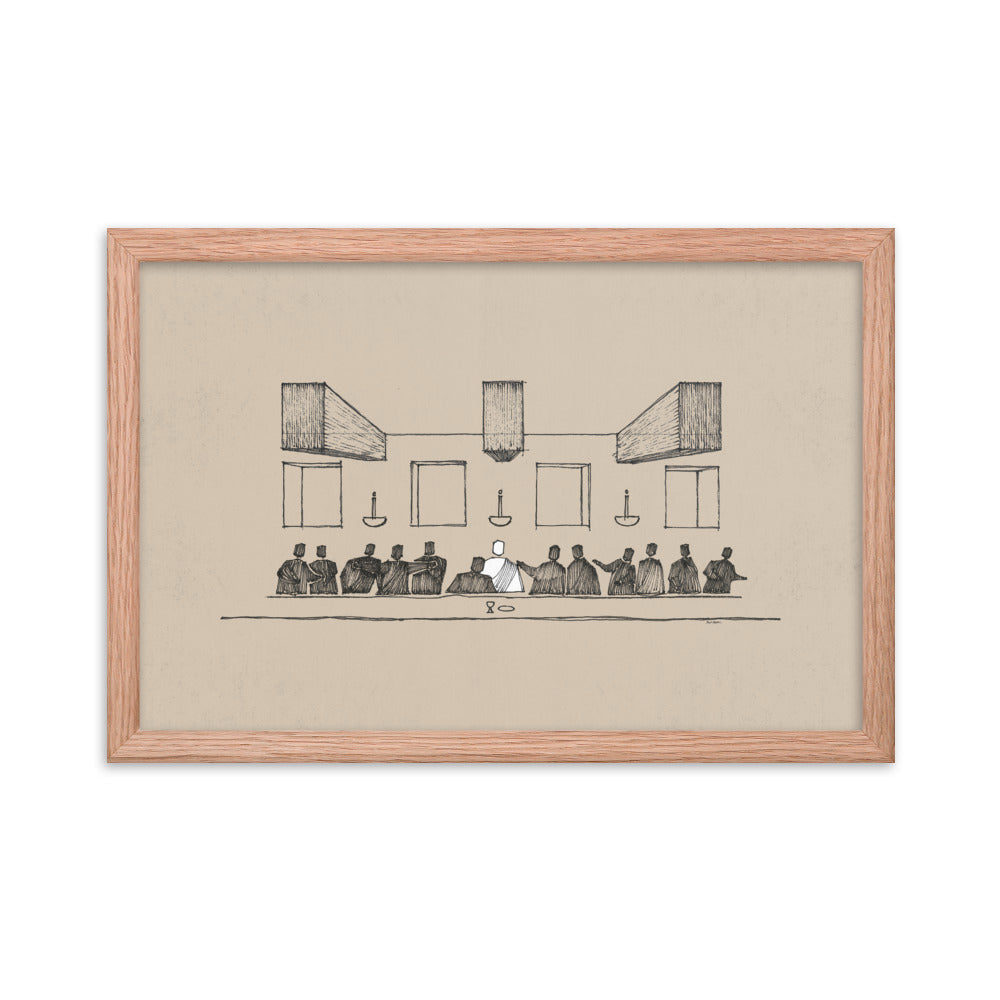 The Last Supper Passover Meal - Framed