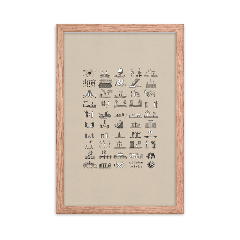 Genesis 50 Chapter Sketches - Framed