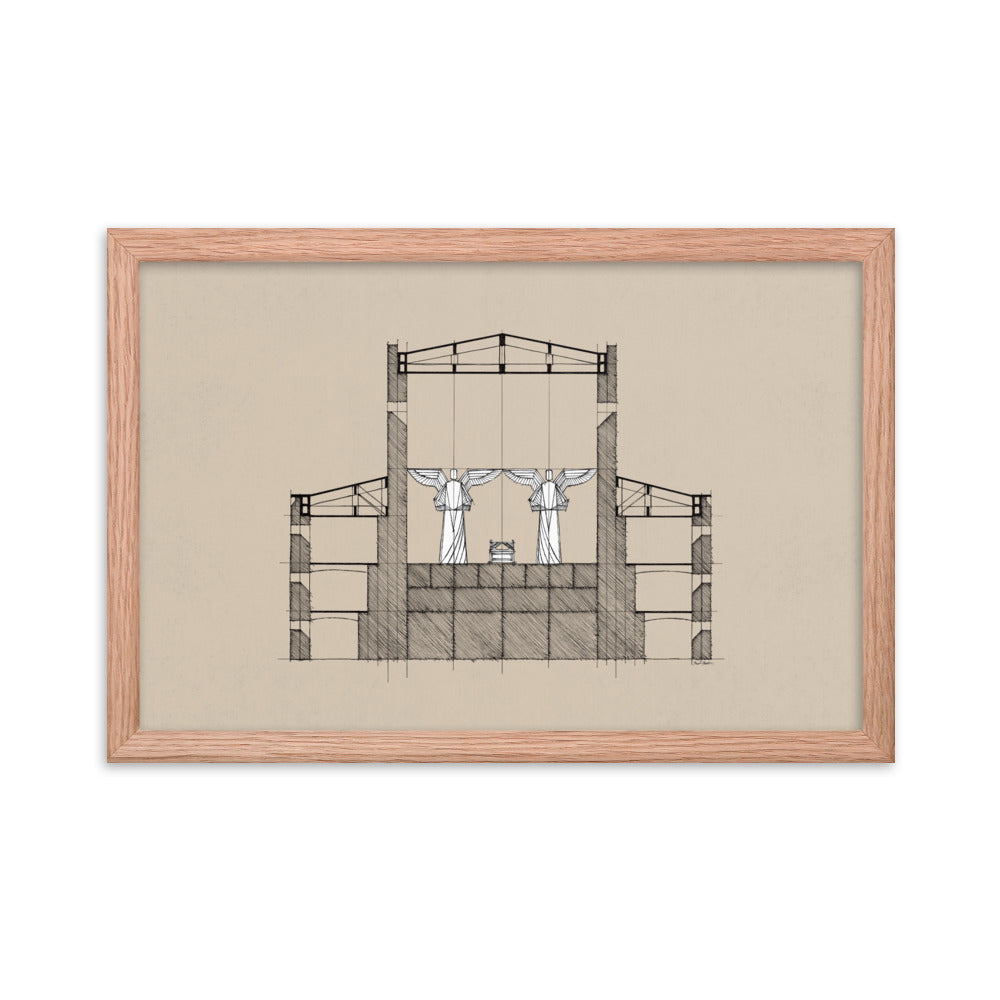 Solomon's Temple Holy of Holies - Framed