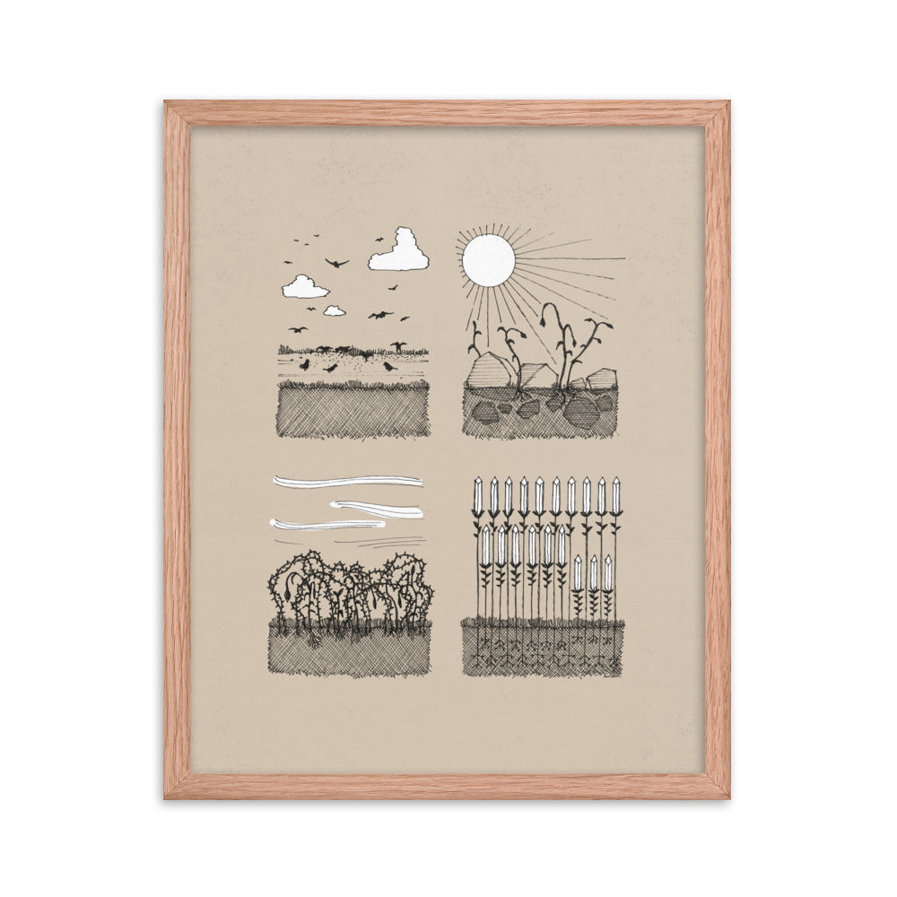 Parable of the Sower & Four Soils - Framed