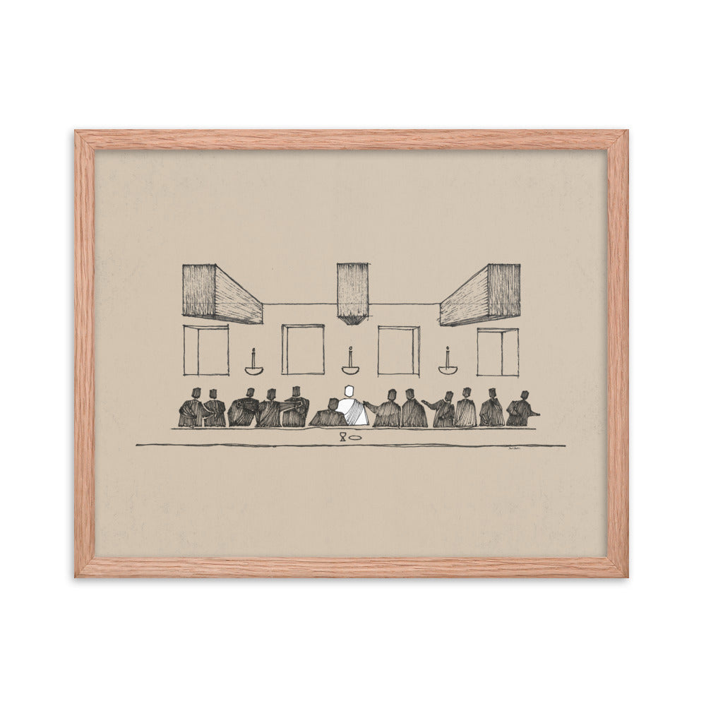 The Last Supper Passover Meal - Framed